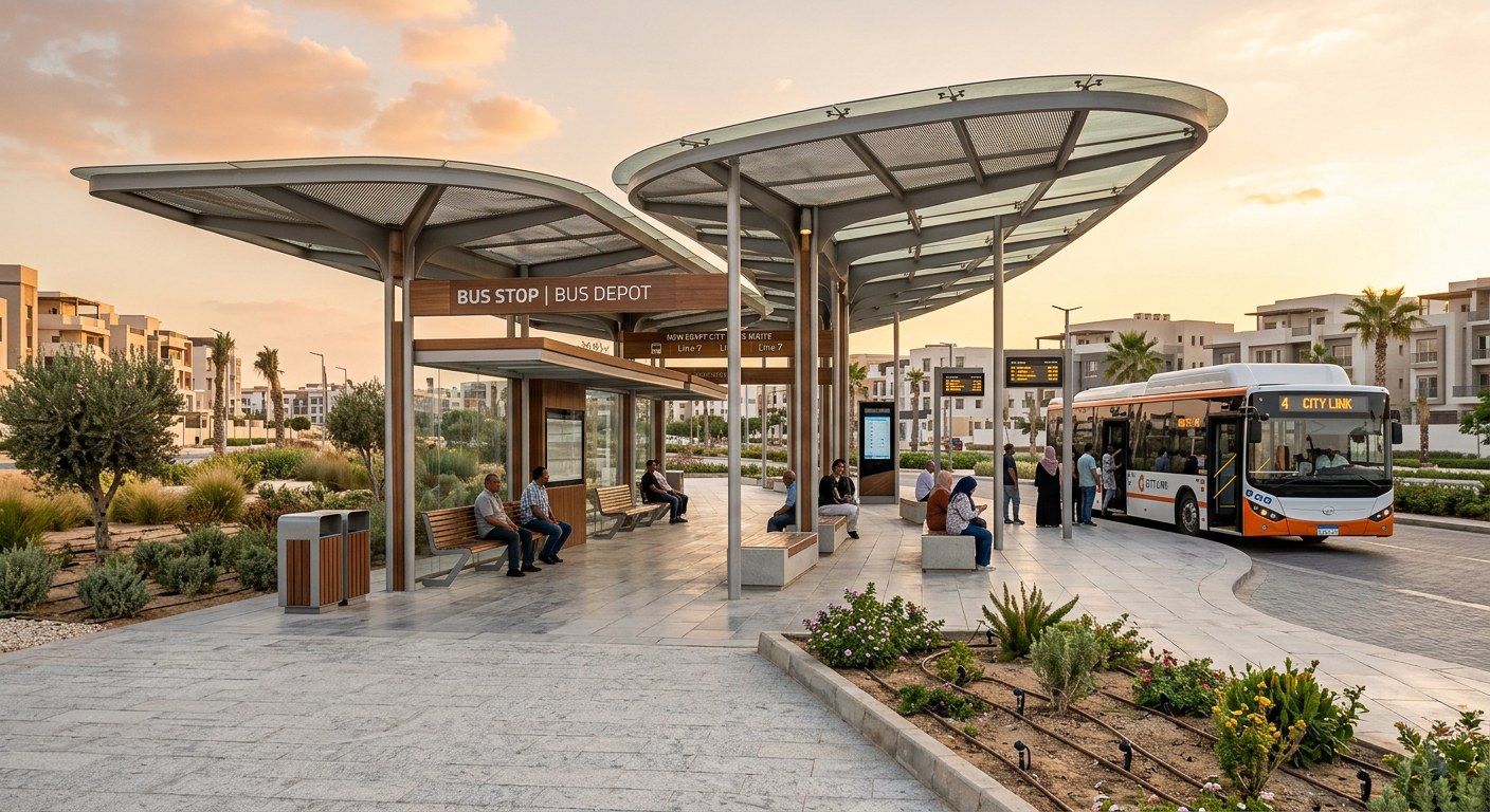 Modern waiting station built by Sawaqi