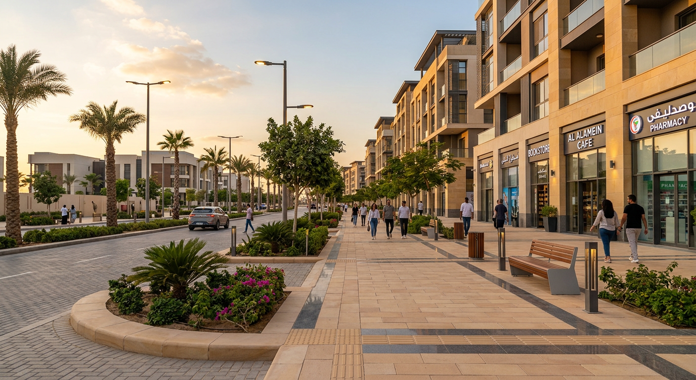 Modern Egyptian streetscape by Sawaqi